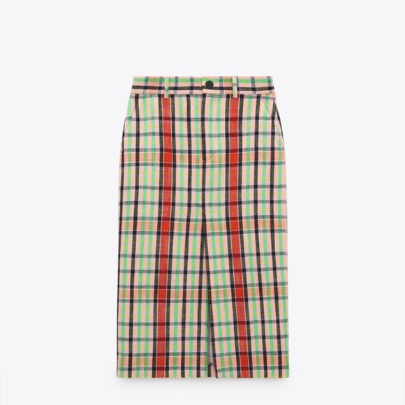 Structured midi skirt - Picture 4 of 14